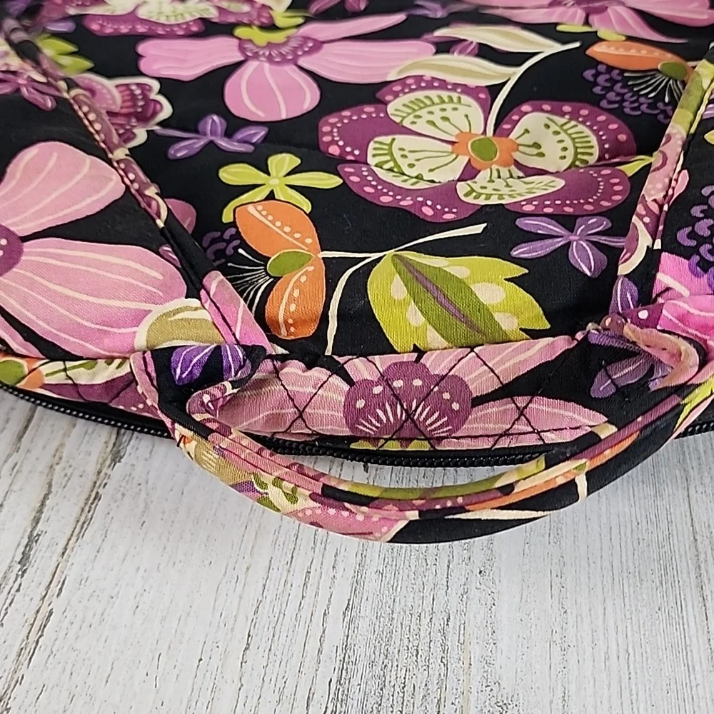 Vera Bradley Pirouette Pink floral large campus backpack padded laptop slot - Picture 9 of 14